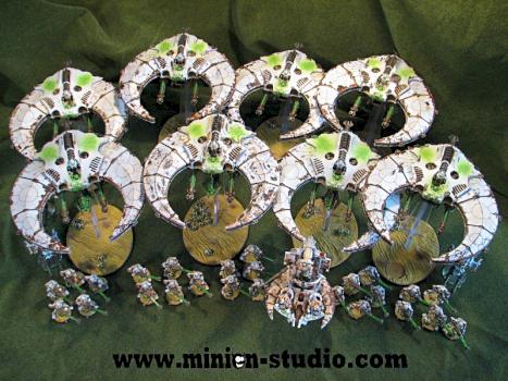 Necron Fleet by MinionStudio