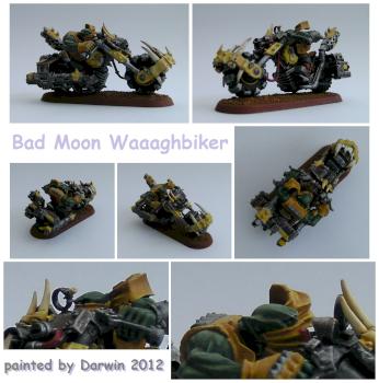 Space Ork Bad Moon Waaaghbiker / Warbiker by Darwin