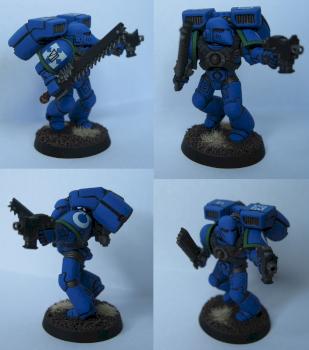 Assault marine, Ultramarines 4th company by pompeychiv