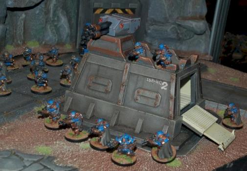Scratchbuilt Bunker with Turrret by nippy longskar
