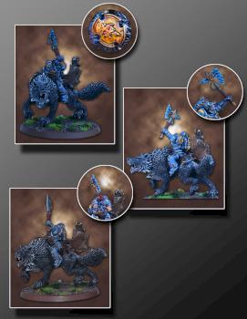 Space Wolves Lord on Thunderwolf by nuno997