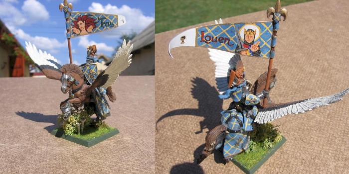 Bretonnian pegasus knight by szeli