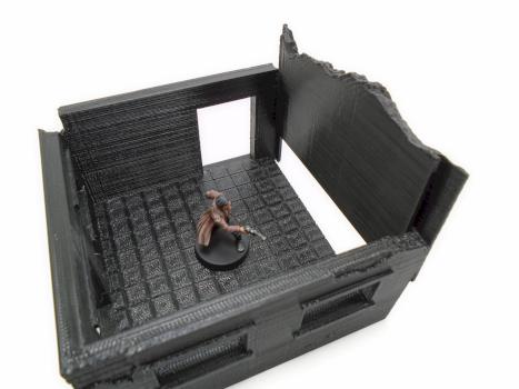 Table Top Terrain 3D Printed Urban Buildings for 28mm scale Star Wars Legion 40k by w013ejb