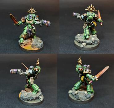 Salamander lieutenant plasma gun and power sword by Kova