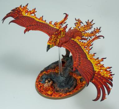 Flamespyre Phoenix with Lava Base by Highelves.addict
