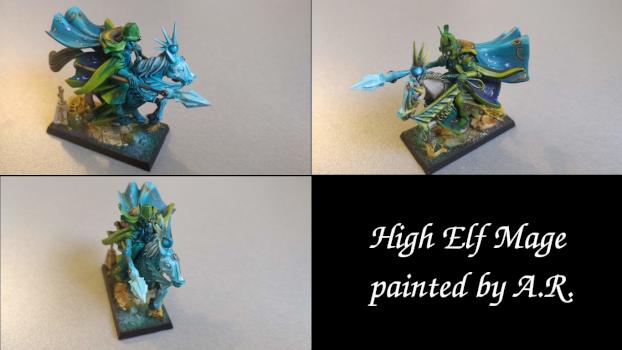 High Elf Mage on Steed by linux