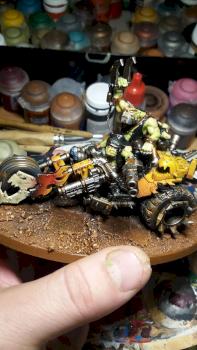 Ork Wartrike warboss by dogparry