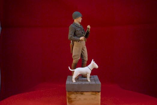 GENERAL “GEORGE S. PATTON” & WILLIE W/BASE by Bonebor