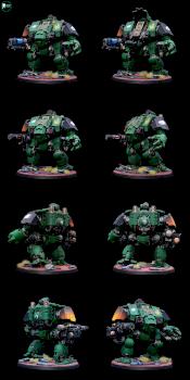 Salamanders Primaris Redemptor Dreadnought by castlebrush