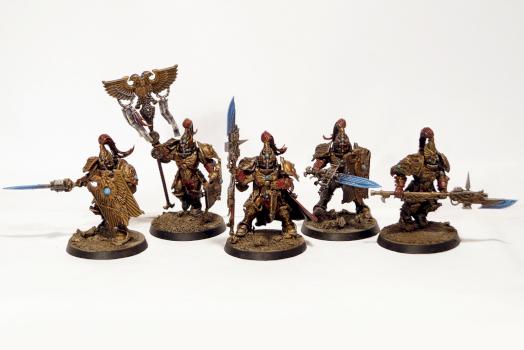 Custodian Guard Squad - Adeptus Custodes by Grim Factorum
