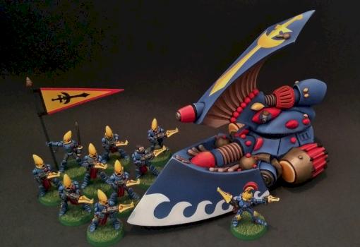 Armorcast Wave serpent with guardian squad by Enrique López Valladares