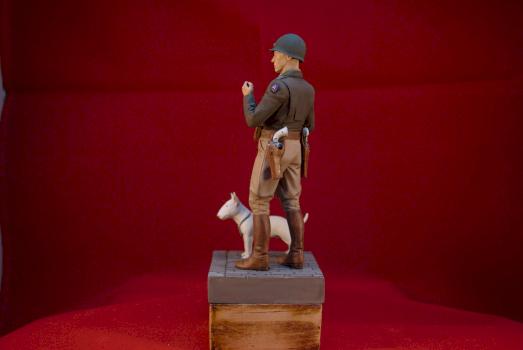 GENERAL “GEORGE S. PATTON” & WILLIE W/BASE by Bonebor