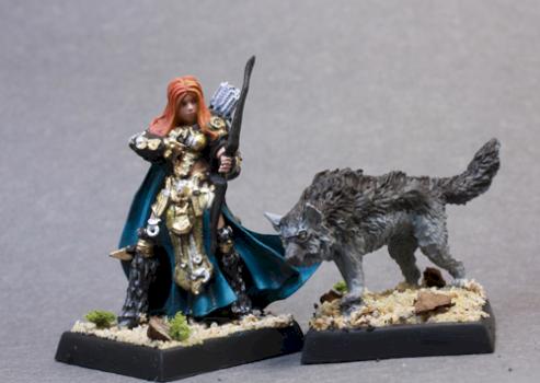 Adowyn, Hunter and Wolf by superbug983