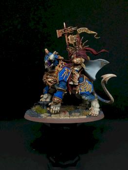Vandus Hammerhand on Dracoth by BobdogzPaints