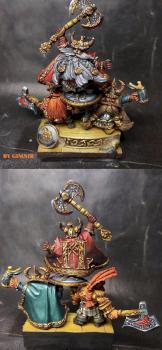 Gotrek, Bugman and Gombrindal the White dwarf by seyerlerver