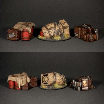 Warhammer 40k Kill Team Necromunda objective markers by Green_Brush