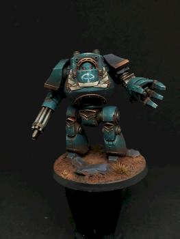 Sons of Horus Contemptor Dreadnought by BobdogzPaints