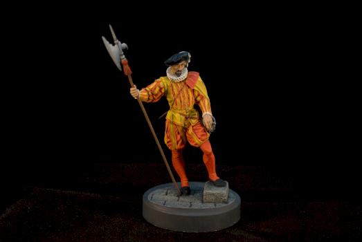 Halberdier of the Spanish Guard, 16th Century. by Bonebor