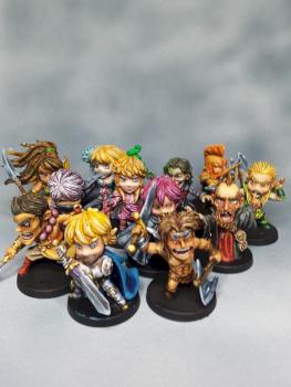My Arcadia Quest heroes by Kalibaouche