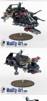 Master of the Ravenwing Land Speeder by MadFlyArtStudio