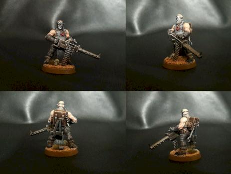 Chaos cultists with heavy weapon by Andriucha