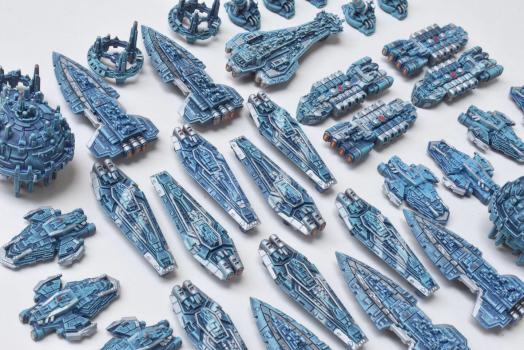 Twilight Imperium Blue Fleet by atxminis