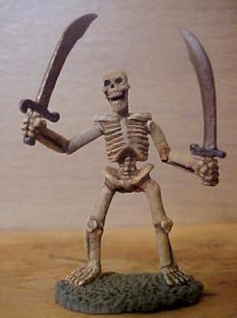 Skeleton with two swords by Sand Rat