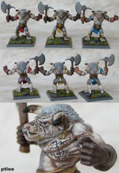 Warhammerquest Plastic Minotaurs by Temperance