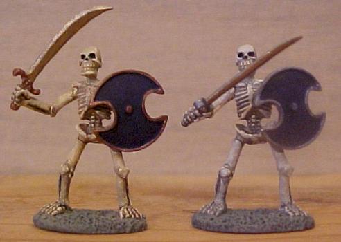 Two Skeletons With Swords by Sand Rat