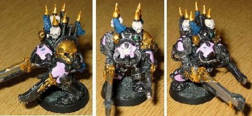 Slaanesh - Emperor's Children - Noise Marine Terminator by tzeentchs eyebrow