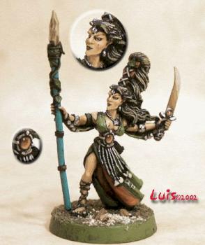 Wood elf sorceress by Luis