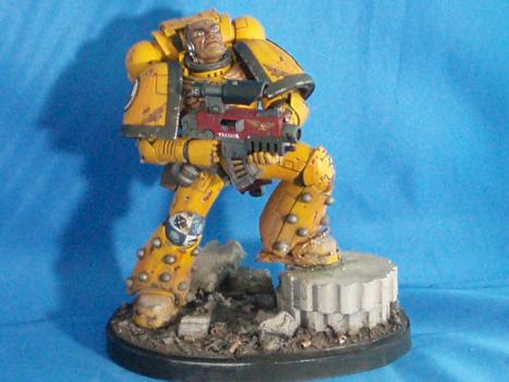 150mm Imperial Fist Captain Lexandro d'Arquebus by BigWill