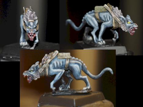 WIP Goblin w/ Riding Dog by Jesma
