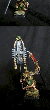 Skaven battle standart bearer by Terecius