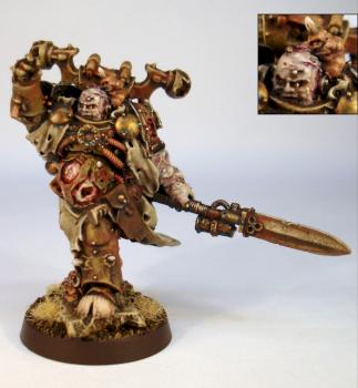 Death Guard Chaos Space Marine Sorcerer by Big Steve