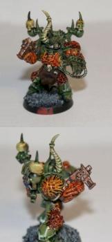Nurgle Champion with power fist by NineTails