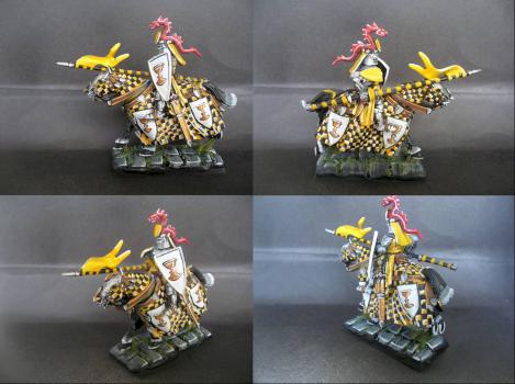 Warhammer Bretonnian Champion Grail Knight by tinman755