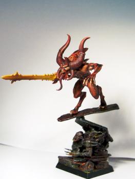 Khorne's Bloodletters champion by Mime