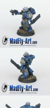 Ultramarine Battle Brother by MadFlyArtStudio