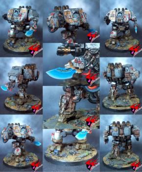 Mk.IV Grey Knights Dreadnought by altesia