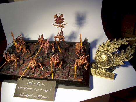 Khorne's Bloodletters unit by Mime