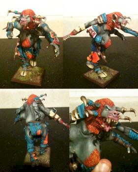 Warhammer Beastmen Ghorgon Gorgon by candypalmer