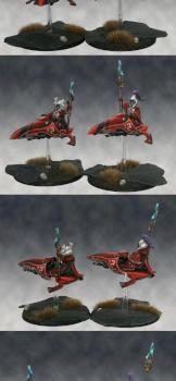 Eldar Saim-Hann Warlocks on jetbikes by nels0nmac