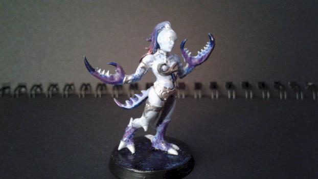 Blue demoness of Slaanesh by AlexA_Hasegawa