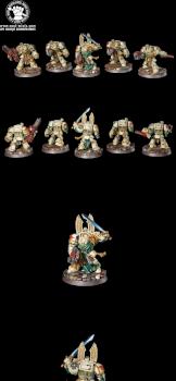 Warhammer 40K Space Marines Platoon Deathwing Terminators by cool-minis.com