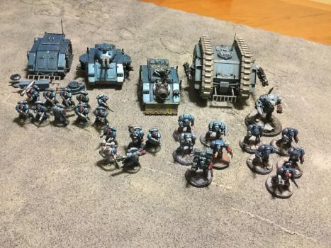 Rogue trader era Crimson Fist Army by Warmonger Creation