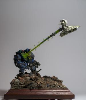 Necron Destroyer attack on Dreadnought by Ziggy