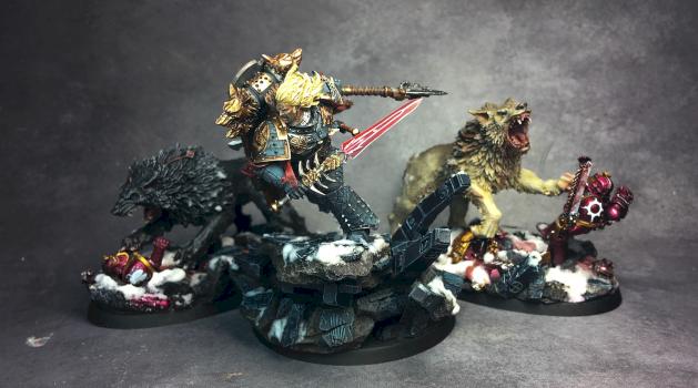 Leman Russ and Wolves by Collateral Jim