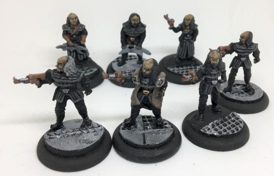 A squad of Star Trek Klingons by Byteknight