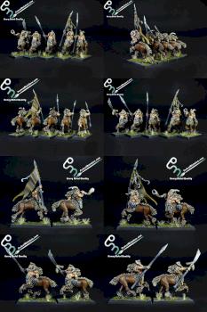 Monsters of Chaos Centigors by perfectminiaturecom